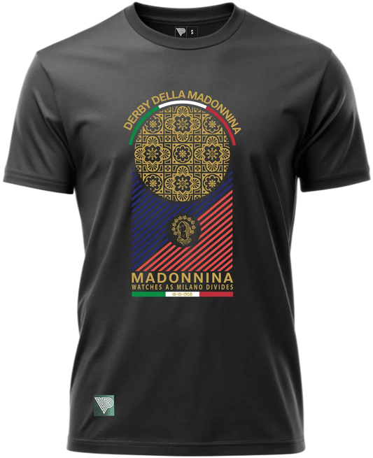 derby della madonnina vintage soccer t-shirt milan rivalry design