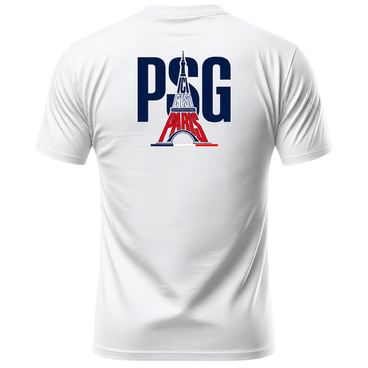 ICI CβEST PARIS Soccer T-Shirt β Vintage Eiffel Tower Football Graphic