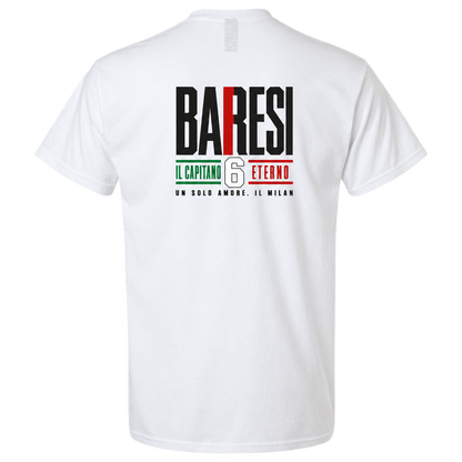 Baresi 6 – Il Capitano Eterno Vintage Football T-Shirt