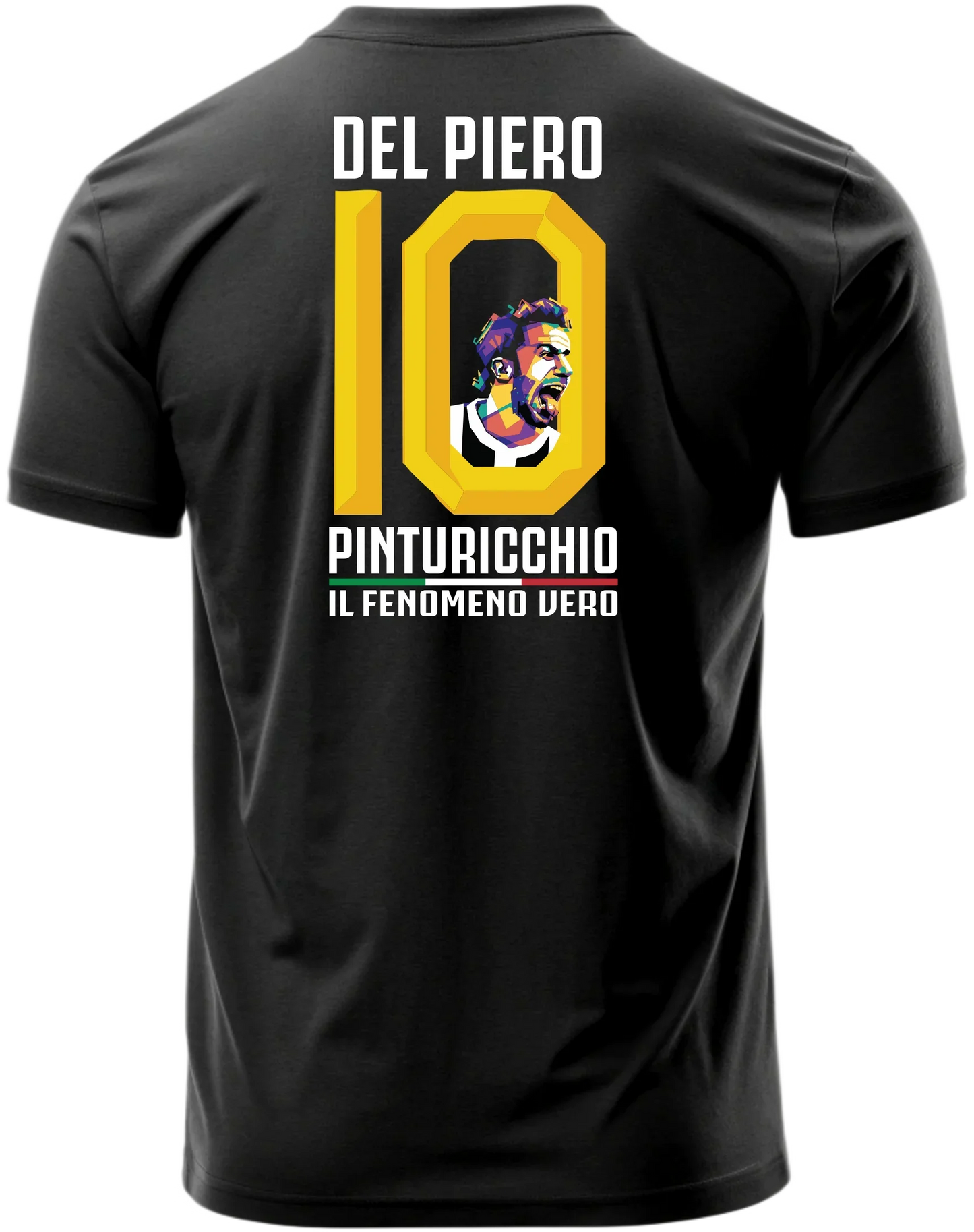 football artist back print soccer t-shirt