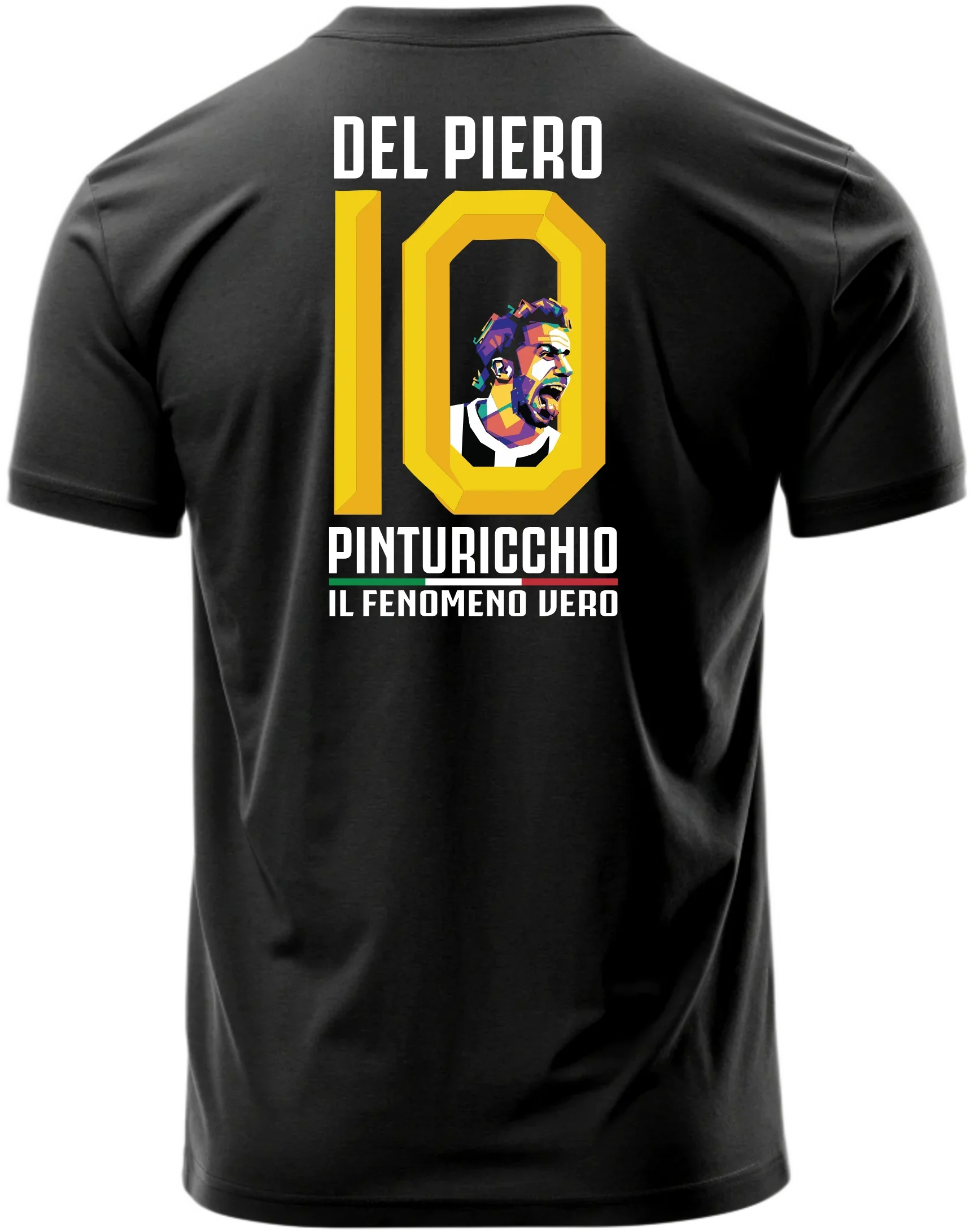 football artist back print soccer t-shirt