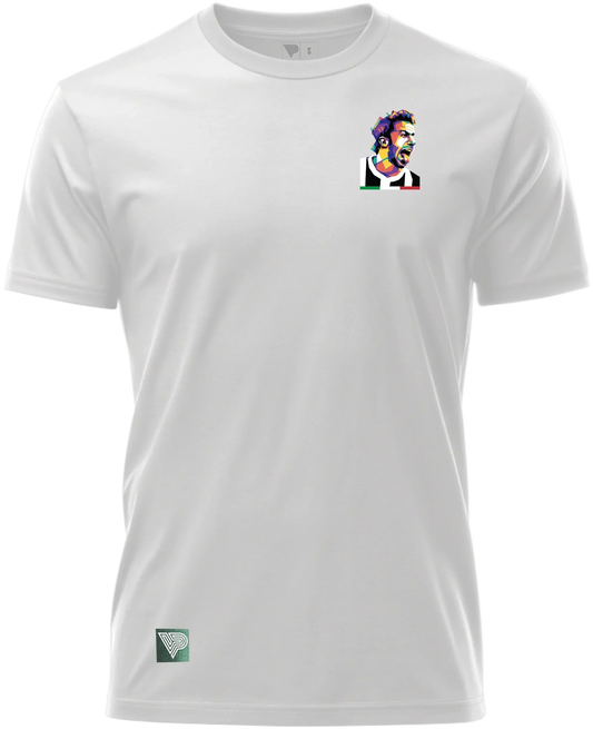 front silhouette football artist tee