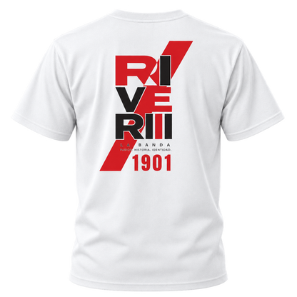 River Plate Vintage Soccer T-Shirt – La Banda 1901 Football Graphic