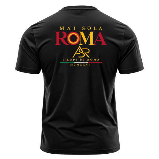 Mai Sola Roma – I Lupi di Roma Vintage Football T-Shirt